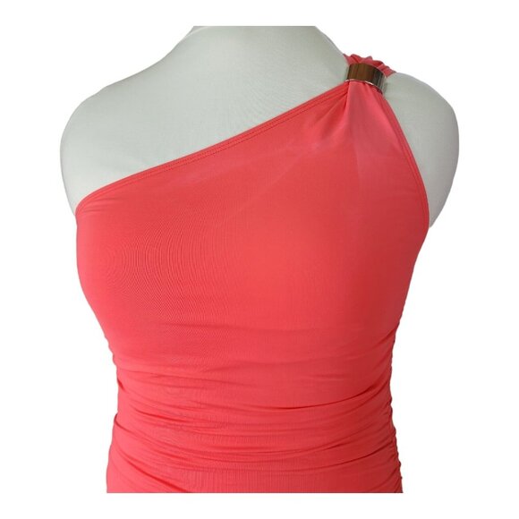 Coco Reef One-Shoulder Swimsuit Swim Women's 14/38D Slimming Lined Rutched - Picture 7 of 15